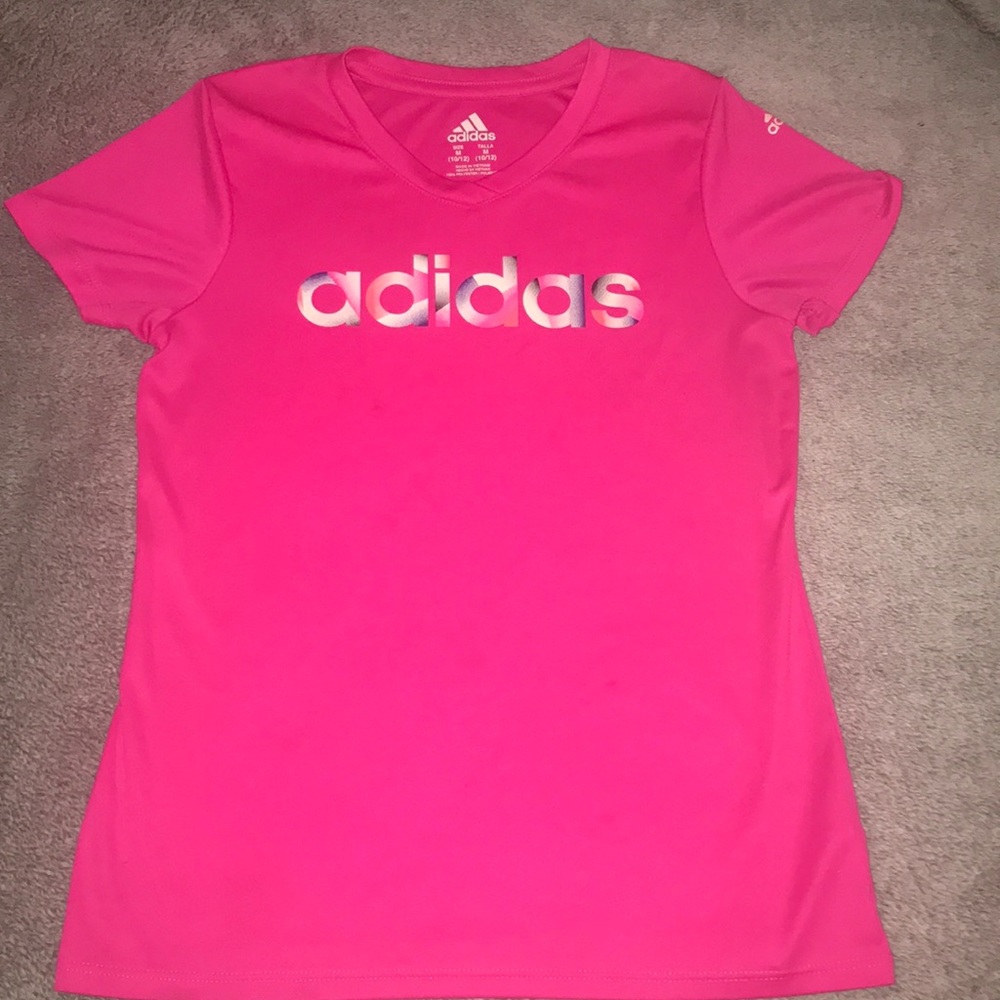 pink adidas shirt